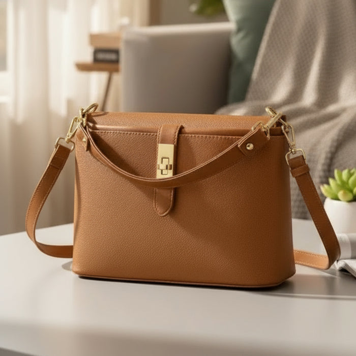 Classic Leather Shoulder Bag